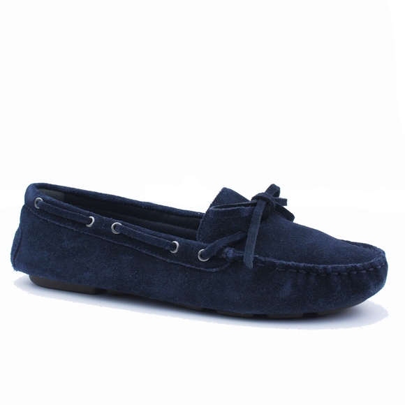J. Crew Shoes - New JCREW Navy Driving Moccasins in Suede
